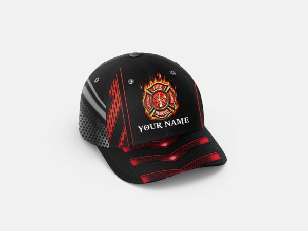 Personalized Firefighter Courage Honor Fire Rescue Baseball Cap