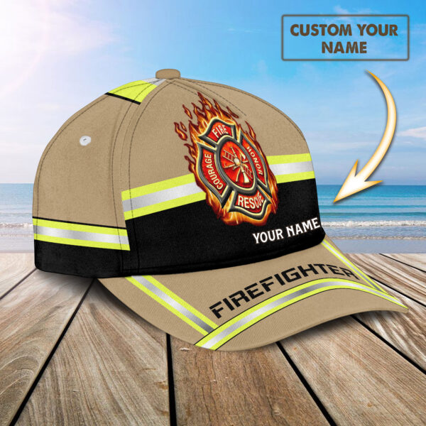 Personalized Name Fire Honor Firefighter Lovers Baseball Cap
