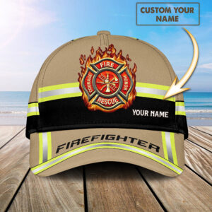 Personalized Name Fire Honor Firefighter Lovers Baseball Cap