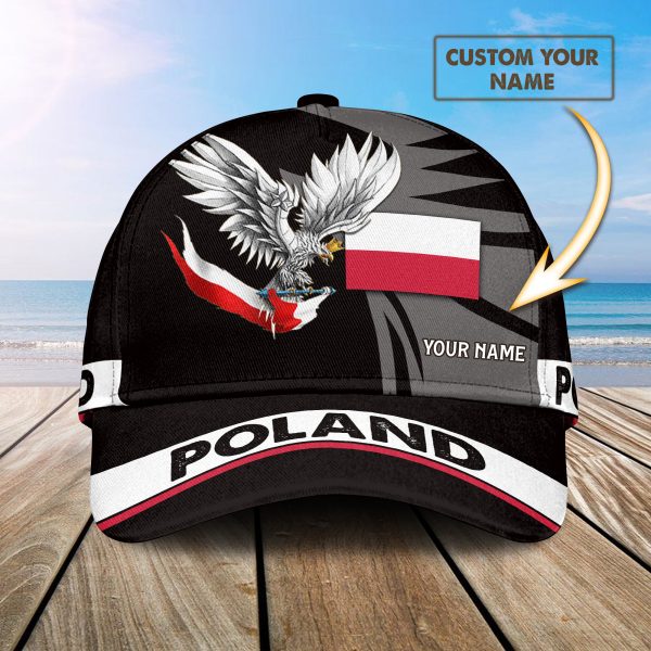 Poland Flag Personalized Baseball Cap