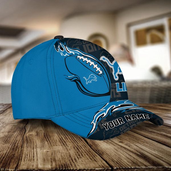 Detroit Lions Blue & Gray Baseball Cap - Official NFL Football Fan Hat